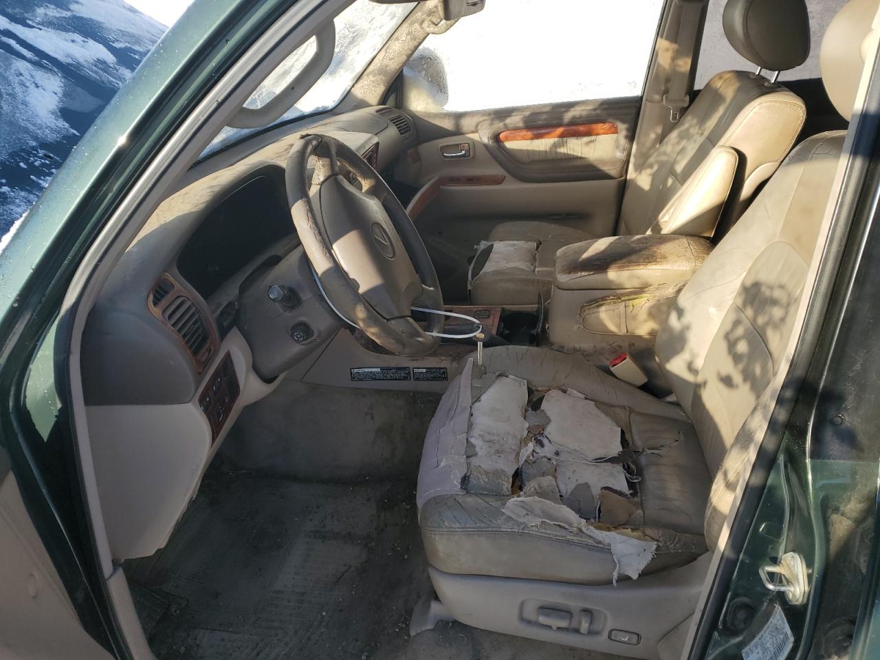 1998 Lexus LX VIN JT6HT00WXW0021467 Copart auction photo, mechanical damage thumbnail 7