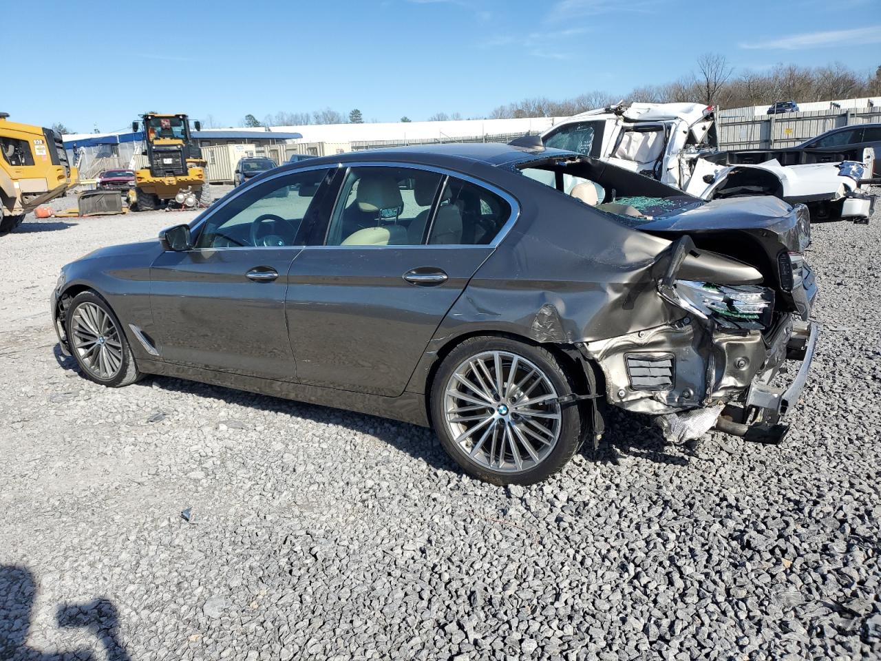2018 BMW 5er VIN WBAJA5C59JG900052 Copart auction photo, rear end damage thumbnail 2
