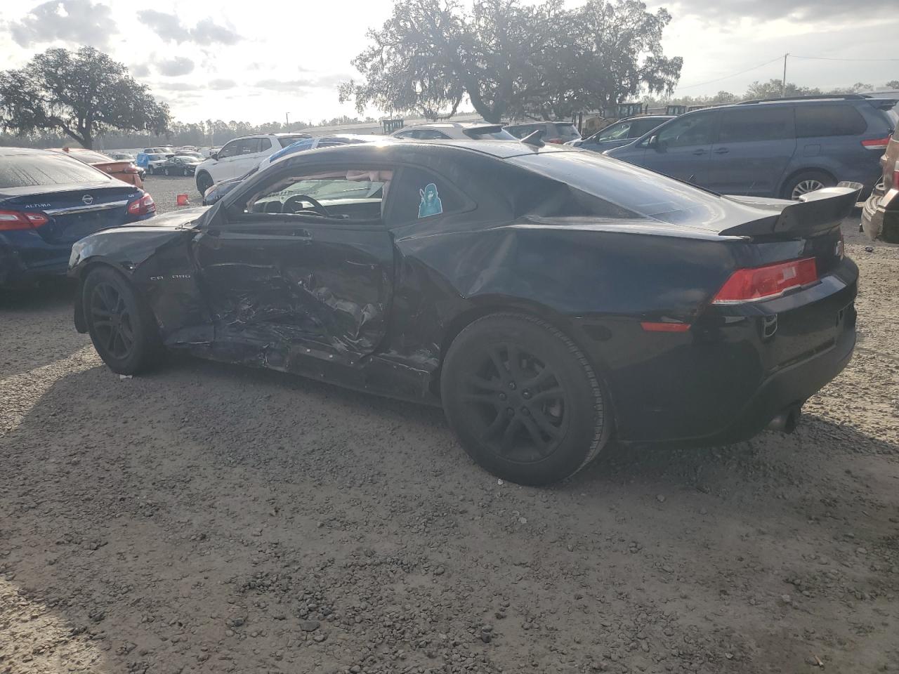 2015 Chevrolet Camaro VIN 2G1FD1E31F9284303 Copart auction photo, side / front end damage thumbnail 2