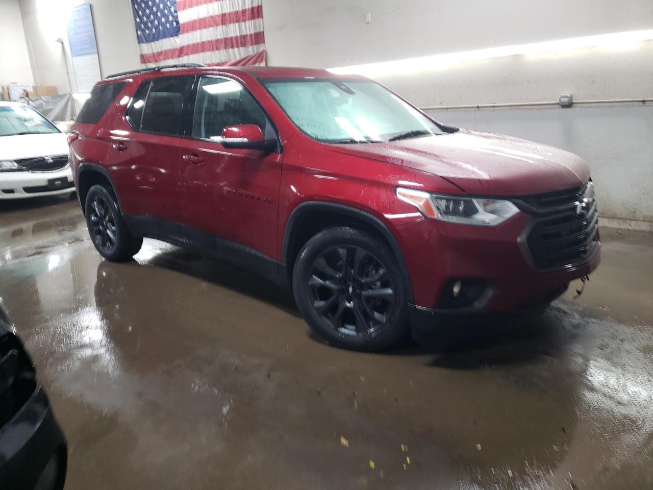 2021 Chevrolet Traverse VIN 1GNEVJKW3MJ141201 Copart auction photo, front end damage thumbnail 4