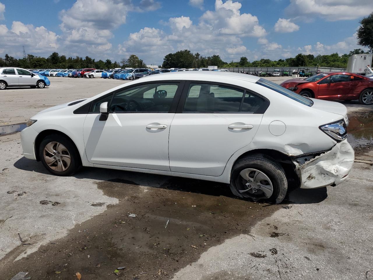 2015 Honda Civic VIN 19XFB2F54FE255205 Copart auction photo, rear end damage thumbnail 2