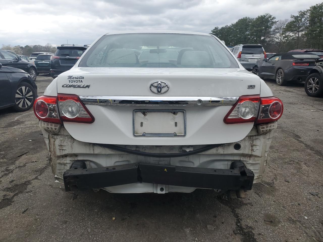 2012 Toyota Corolla VIN 5YFBU4EEXCP044557 Copart auction photo, rear end damage thumbnail 6