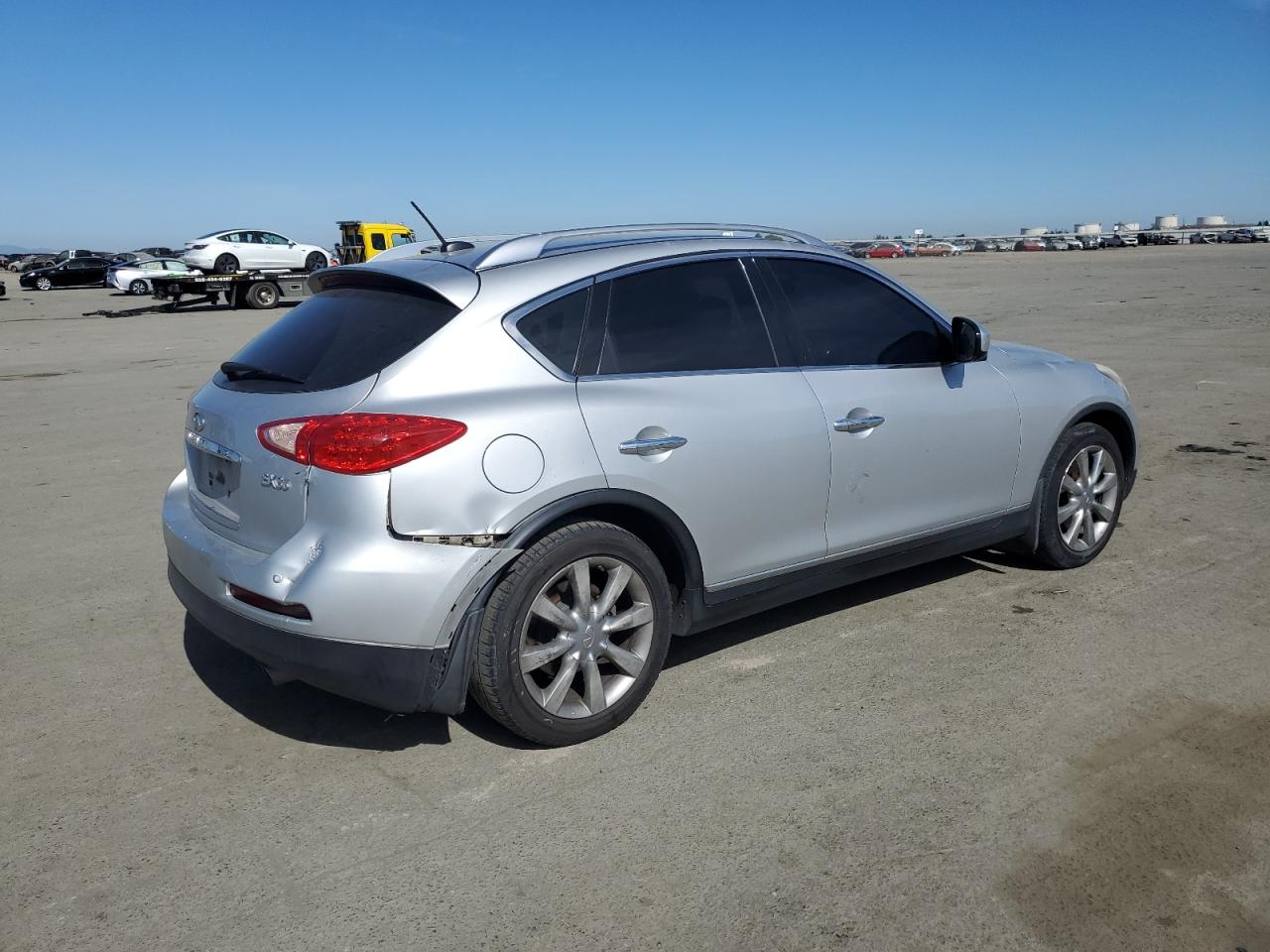 2011 Infiniti EX VIN JN1AJ0HR0BM853405 Copart auction photo, rear end / side damage thumbnail 3