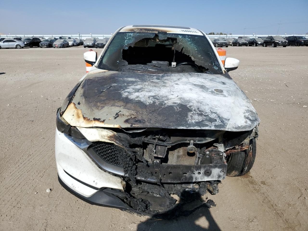 2017 Mazda CX-5 VIN JM3KFBCL9H0156839 Copart auction photo, burn - engine / burn - interior damage thumbnail 5