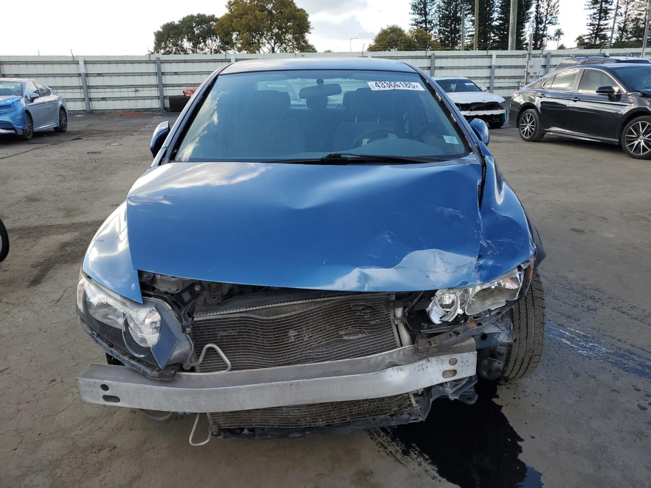 2010 Honda Civic VIN 2HGFA1F53AH501690 Copart auction photo, front end / mechanical damage thumbnail 5