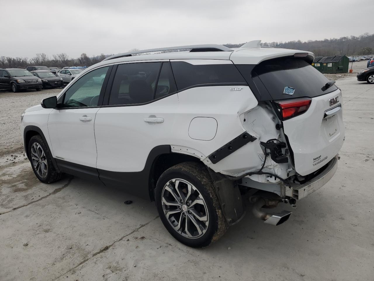 2018 GMC Terrain VIN 3GKALVEXXJL303648 Copart auction photo, rear end / side damage thumbnail 2