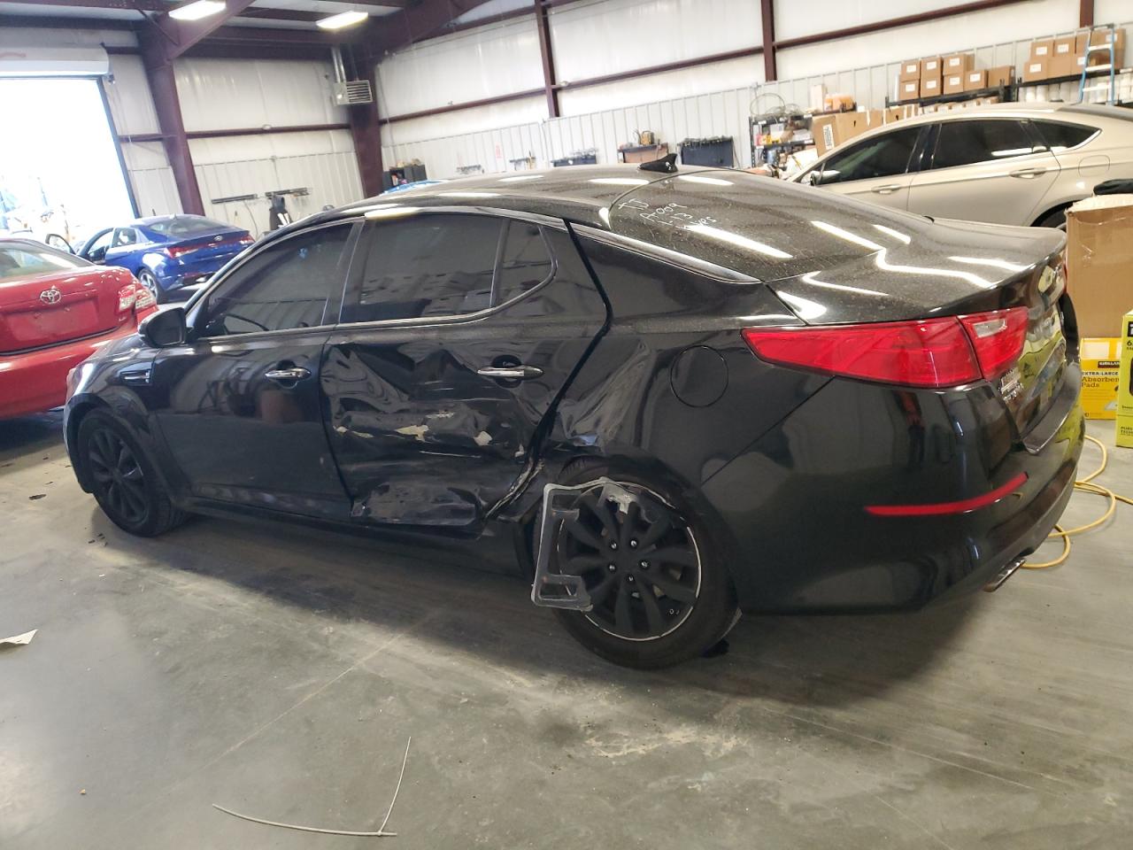 2015 KIA Optima VIN 5XXGN4A73FG513818 Copart auction photo, side damage thumbnail 2
