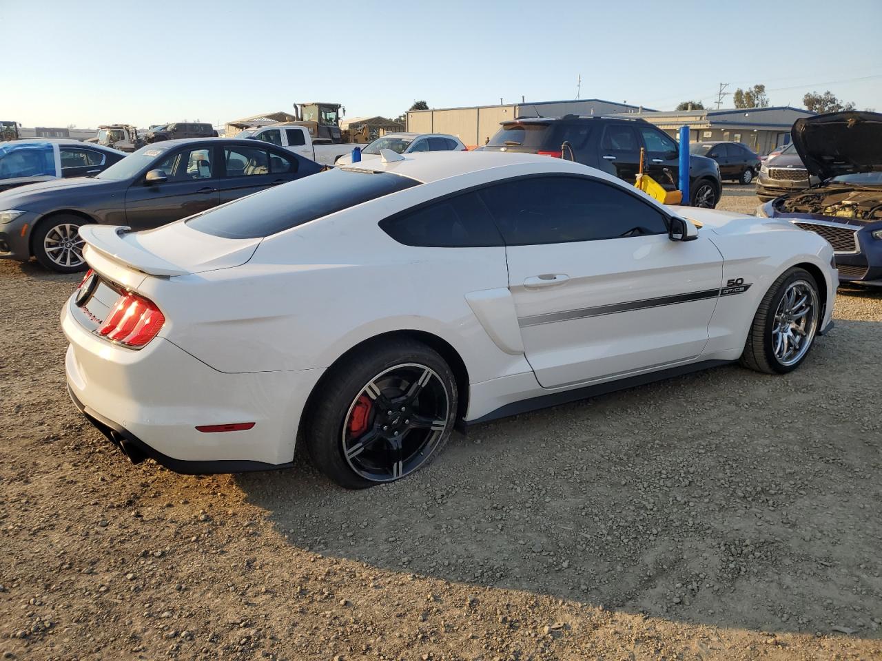 2021 Ford Mustang VIN 1FA6P8CF2M5118134 Copart auction photo, rear end / front end damage thumbnail 3