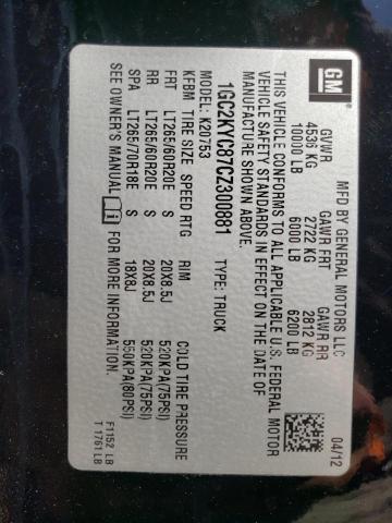 2012 Chevrolet Silverado VIN 1GC2KYC87CZ300881 Copart auction photo, front end damage thumbnail 12