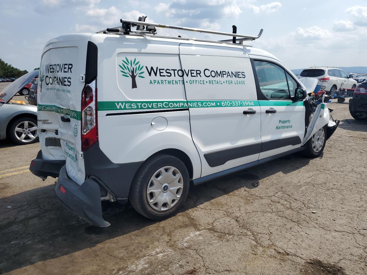 2017 Ford Transit VIN NM0LS7E76H1295632 Copart auction photo, front end / rear end damage thumbnail 3