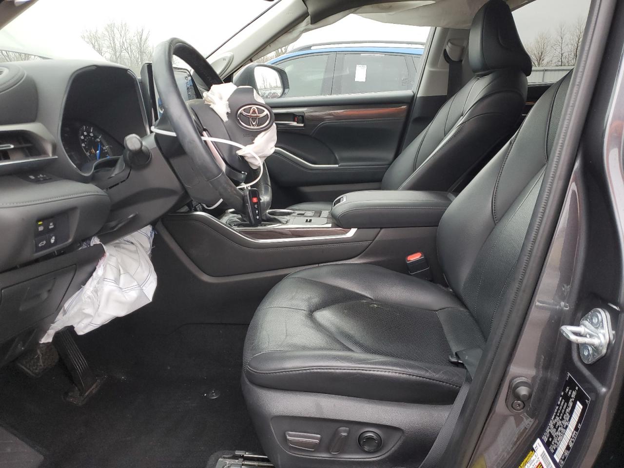 2021 Toyota Highlander VIN 5TDXBRCHXMS521485 Copart auction photo, front end damage thumbnail 7