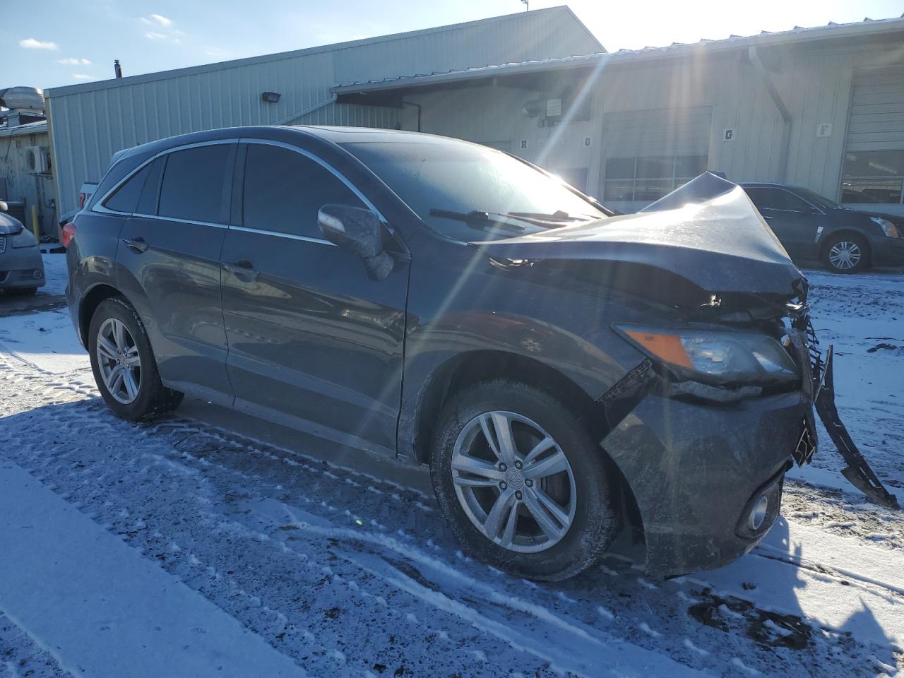 2014 Acura RDX VIN 5J8TB4H59EL005848 Copart auction photo, front end / side damage thumbnail 4
