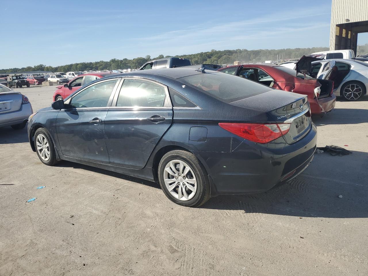 2013 Hyundai Sonata VIN 5NPEB4AC3DH598822 Copart auction photo, vandalism damage thumbnail 2