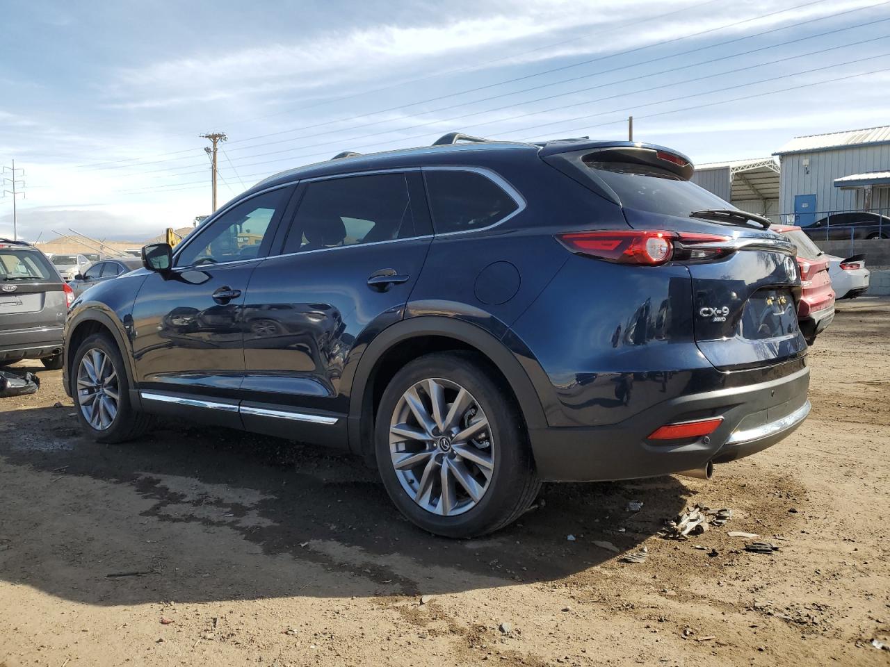 2022 Mazda CX-9 VIN JM3TCBDY6N0609379 Copart auction photo, side damage thumbnail 2