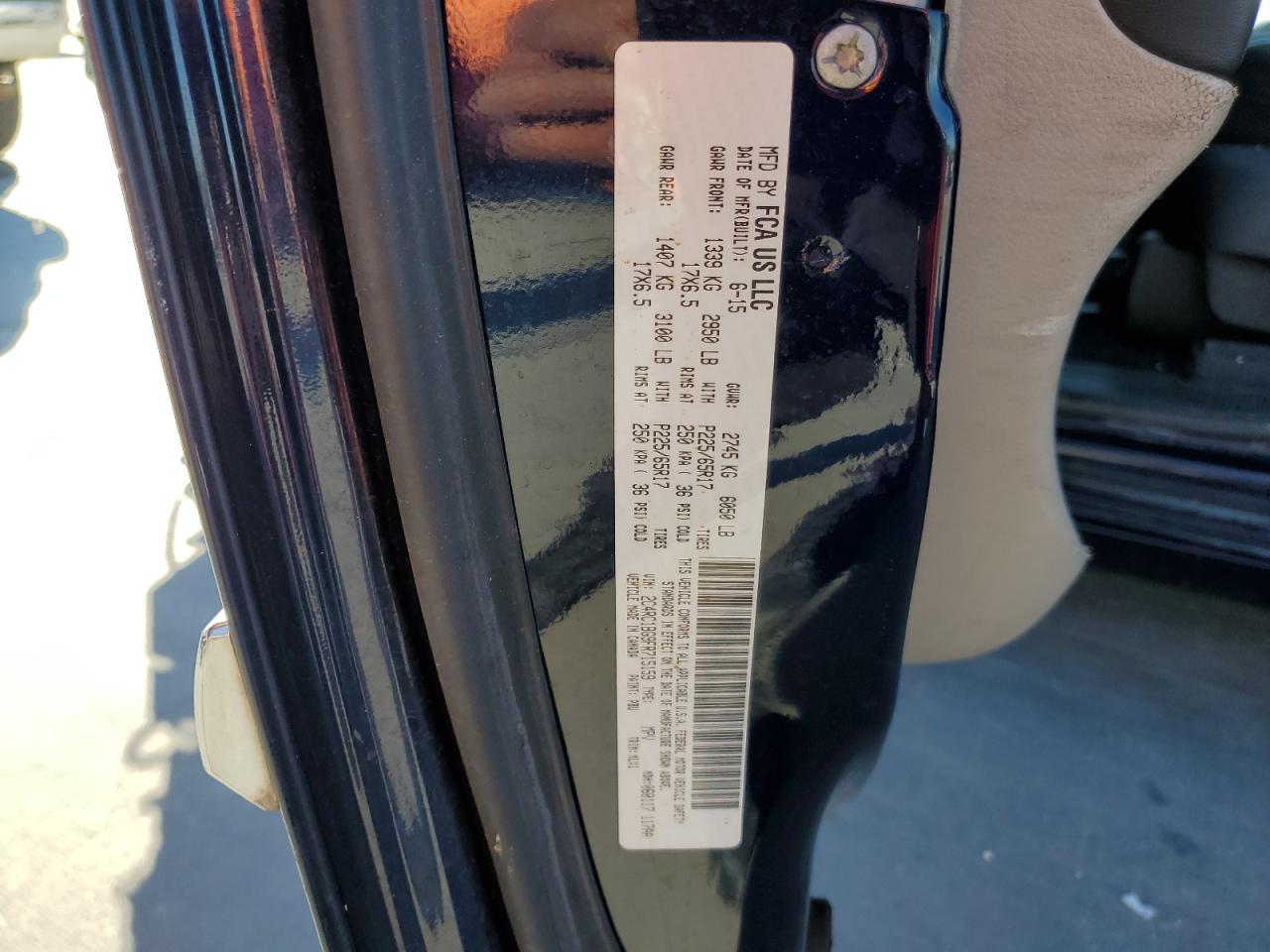 2015 Chrysler Town & Country VIN 2C4RC1BG9FR715159 Copart auction photo, front end damage thumbnail 14