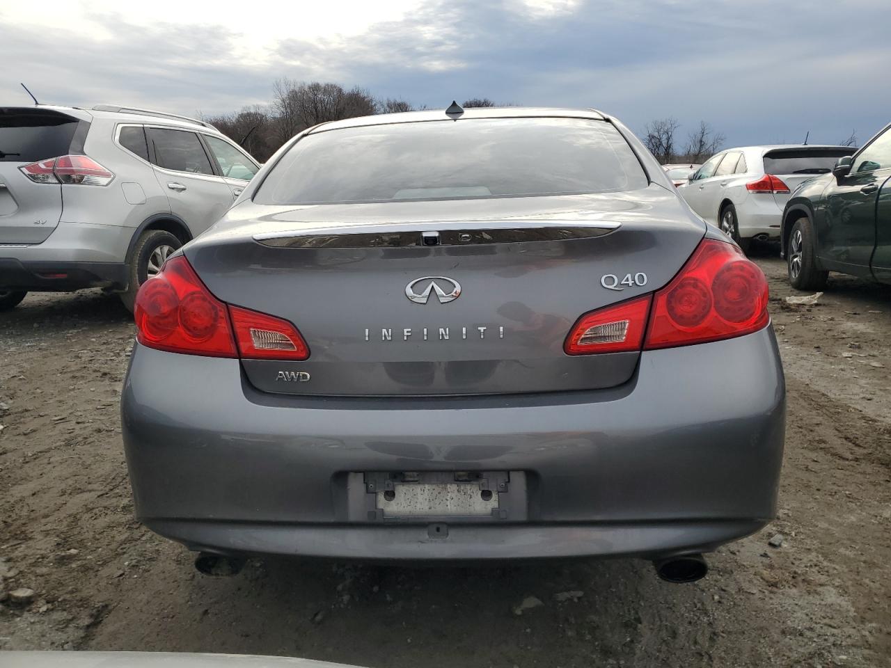 2015 Infiniti Q40 VIN JN1CV6AR5FM524697 Copart auction photo, side / front end damage thumbnail 6