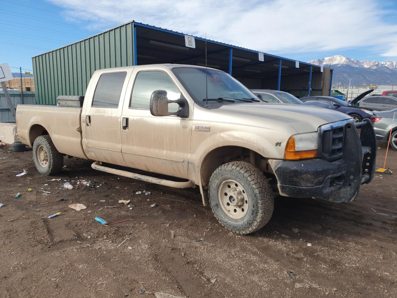 2000 Ford F250 VIN 1FTNW21S4YEC53921 Copart auction photo, side damage thumbnail 4