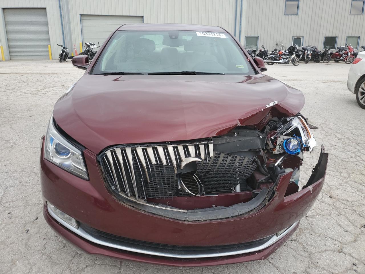 2015 Buick LaCrosse VIN 1G4GB5G36FF144742 Copart auction photo, front end damage thumbnail 5