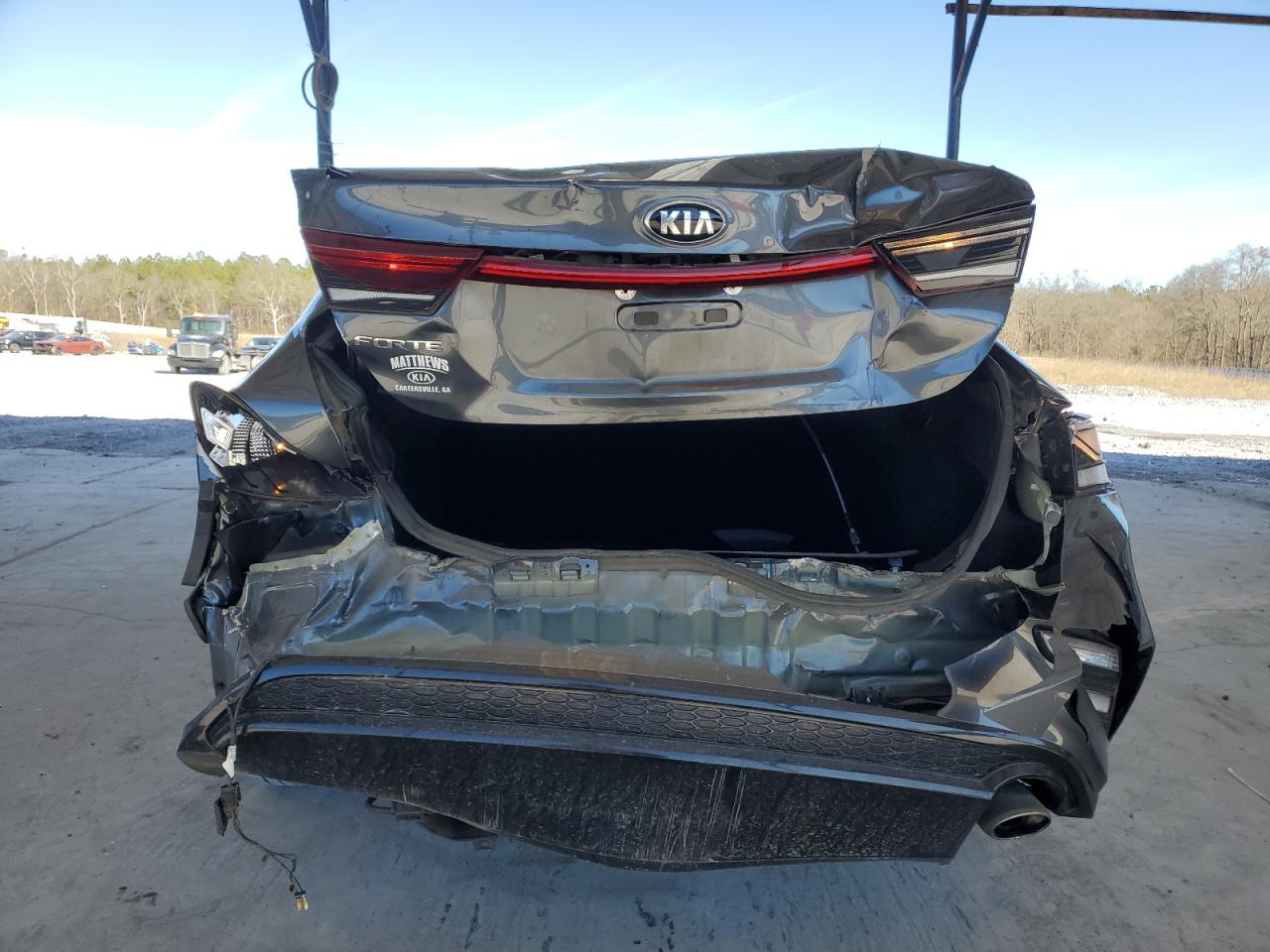 2020 KIA Forte VIN 3KPF24AD3LE213291 Copart auction photo, rear end / minor dent/scratches damage thumbnail 6