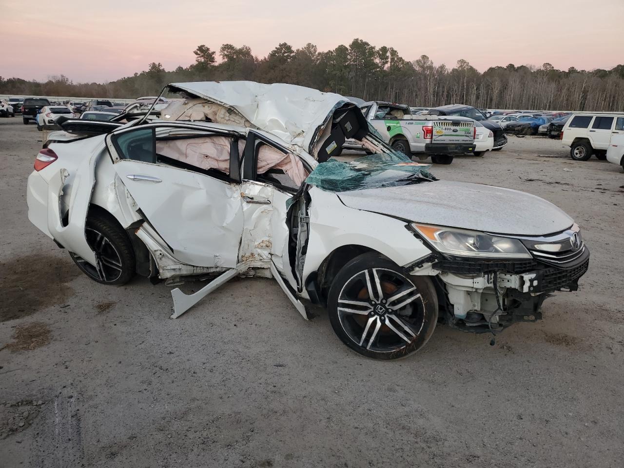 2017 Honda Accord VIN 1HGCR2F50HA022699 Copart auction photo, all over damage thumbnail 4