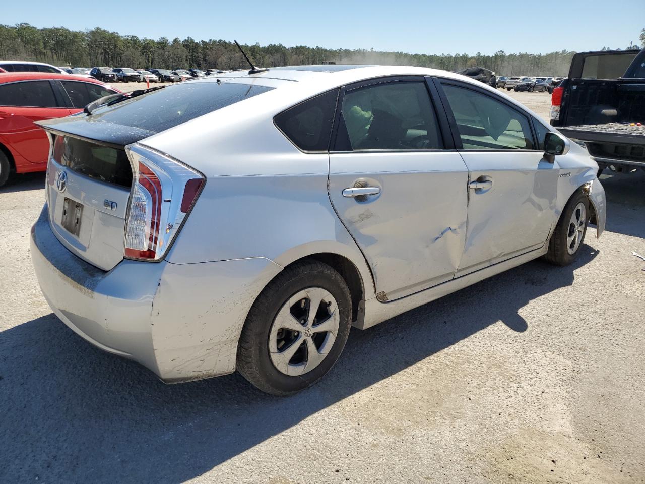 2015 Toyota Prius VIN JTDKN3DU6F1892234 Copart auction photo, front end / side damage thumbnail 3