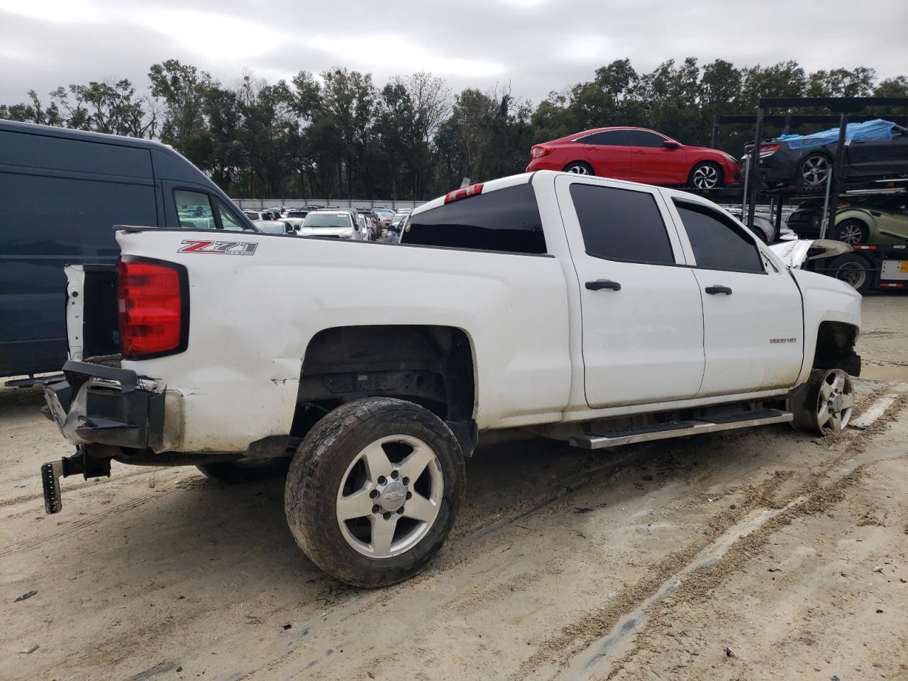 2015 Chevrolet Silverado VIN 1GC1KVE88FF153175 Copart auction photo, all over damage thumbnail 3