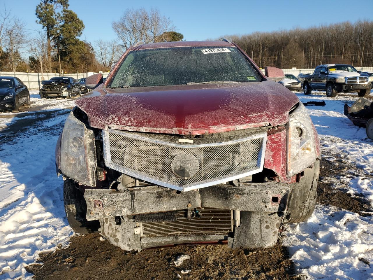 2012 Cadillac SRX VIN 3GYFNAE38CS516571 Copart auction photo, front end / rear end damage thumbnail 5