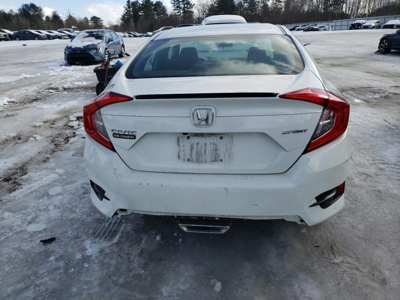 2019 Honda Civic VIN 19XFC2E86KE015365 Copart auction photo, front end / rear end damage thumbnail 6