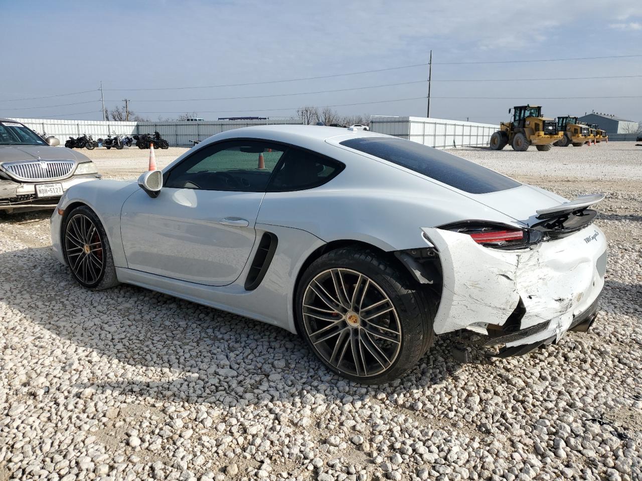2018 Porsche Cayman VIN WP0AB2A85JK278431 Copart auction photo, rear end / mechanical damage thumbnail 2