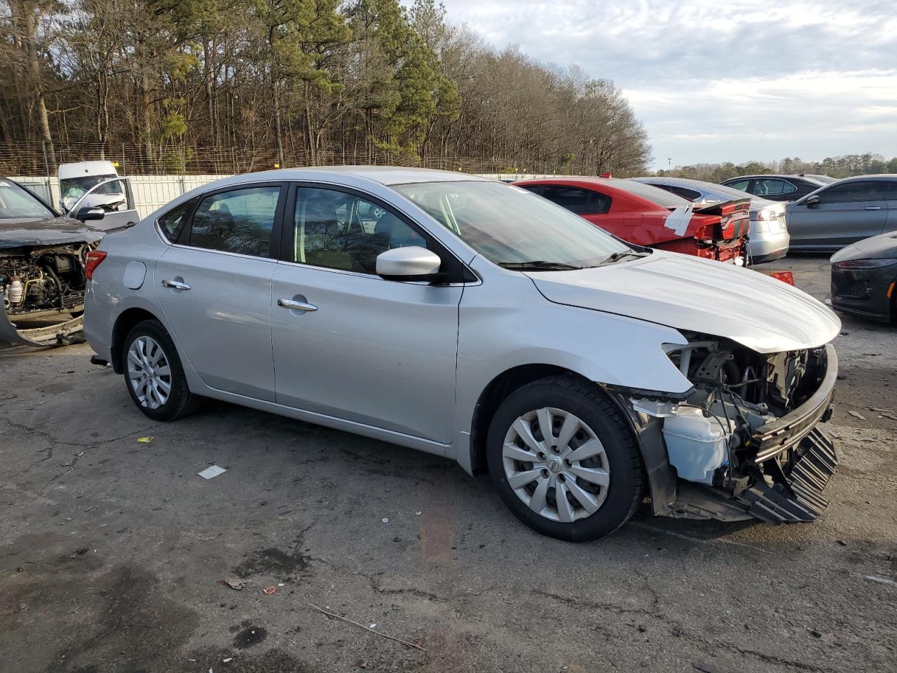 2019 Nissan Sentra VIN 3N1AB7AP1KY410725 Copart auction photo, front end damage thumbnail 4