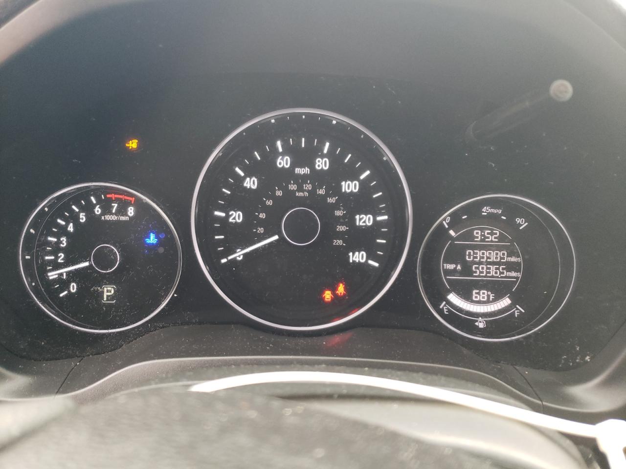 2016 Honda HR-V VIN 3CZRU6H55GM766094 Copart auction photo, front end / rear end damage thumbnail 9