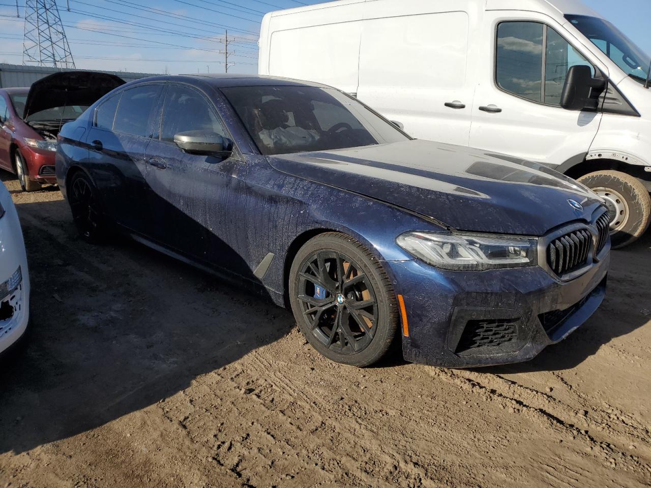 2021 BMW M5 VIN WBA13BK03MCF21643 Copart auction photo, front end damage thumbnail 4