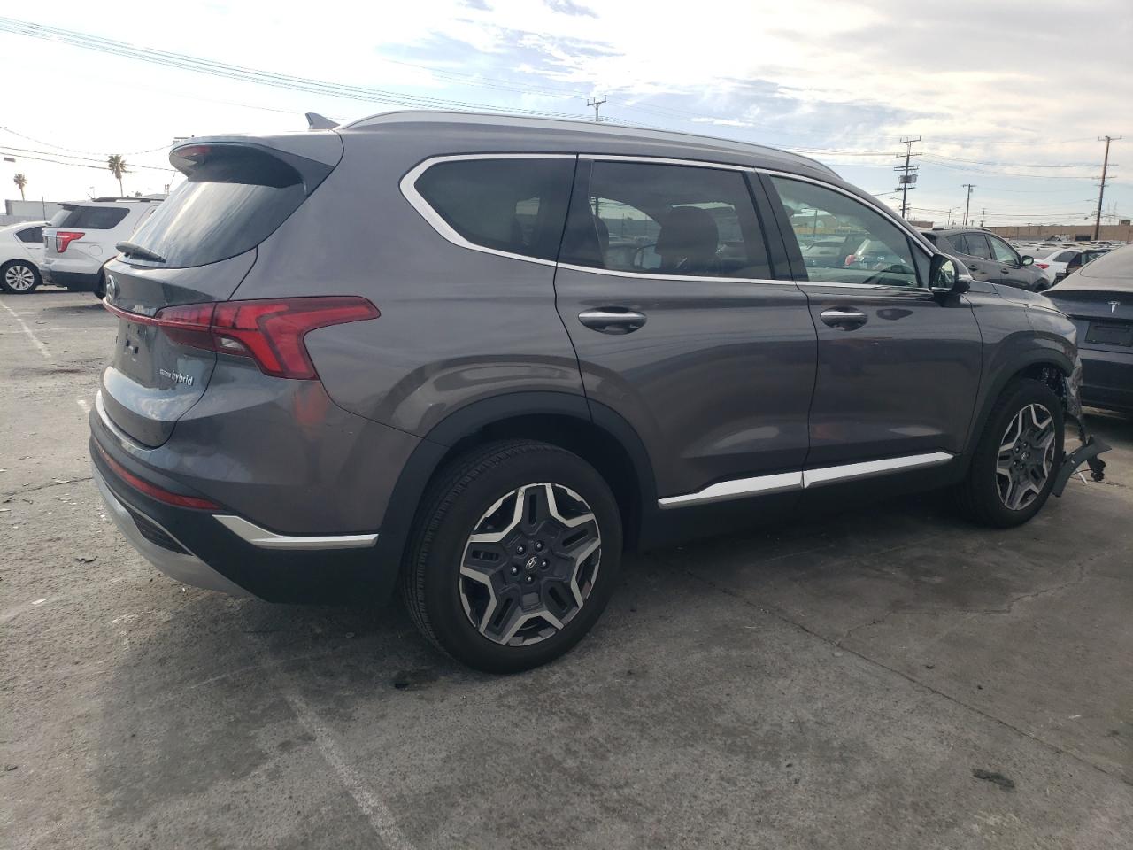 2021 Hyundai Santa Fe VIN KM8S5DA18MU003411 Copart auction photo, front end damage thumbnail 3