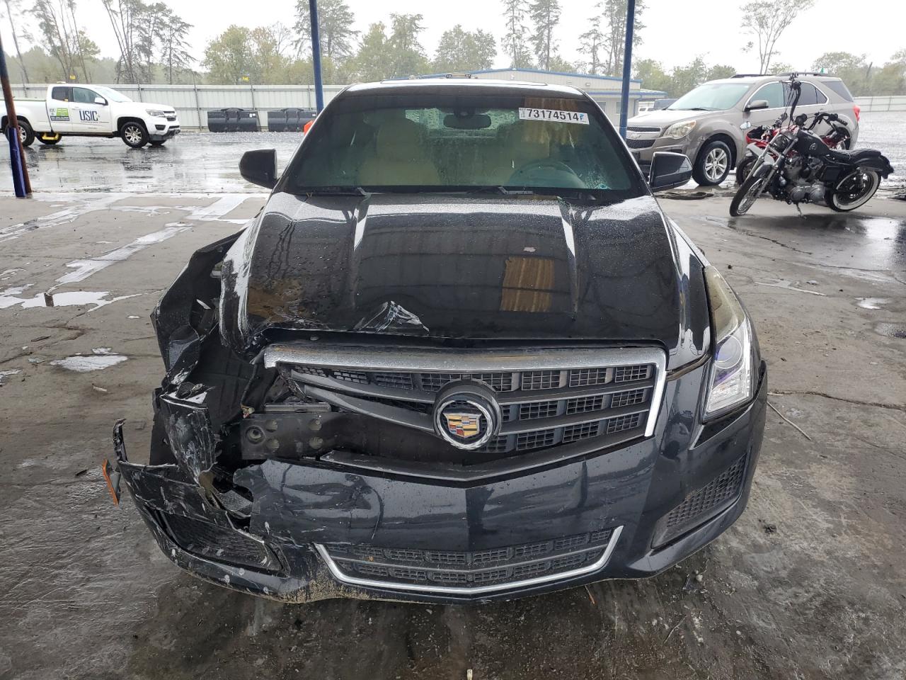 2013 Cadillac ATS VIN 1G6AA5RA9D0129387 Copart auction photo, front end damage thumbnail 5