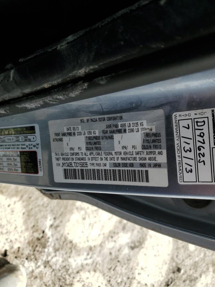 2013 Mazda 5 VIN JM1CW2BL7D0159635 Copart auction photo, front end / mechanical damage thumbnail 13