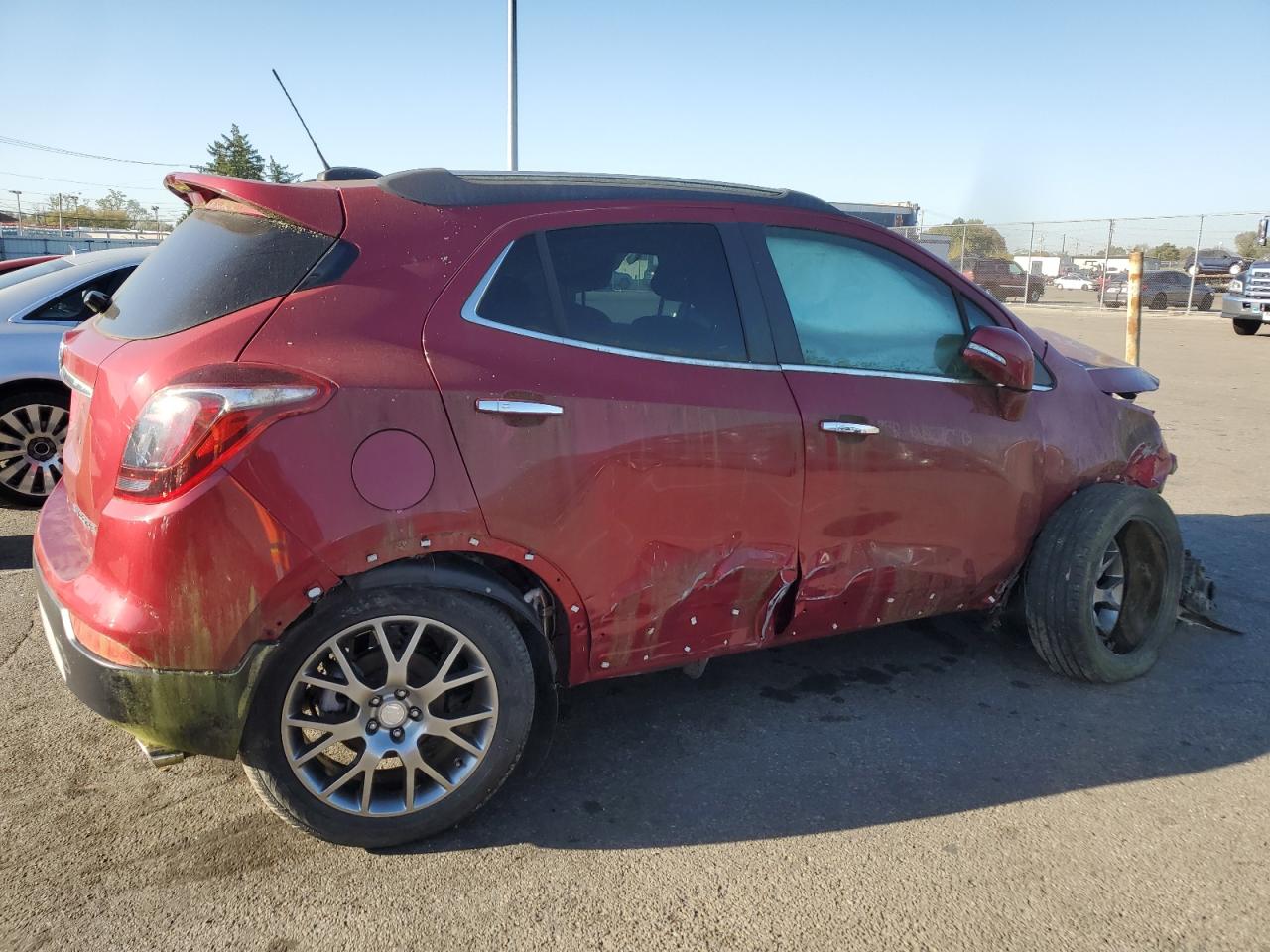 2018 Buick Encore VIN KL4CJ1SB6JB542914 Copart auction photo, all over damage thumbnail 3