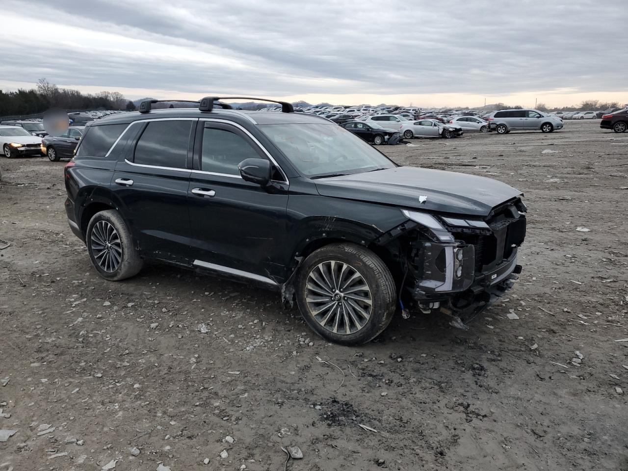 2023 Hyundai Palisade VIN KM8R74GE6PU616084 Copart auction photo, all over damage thumbnail 4