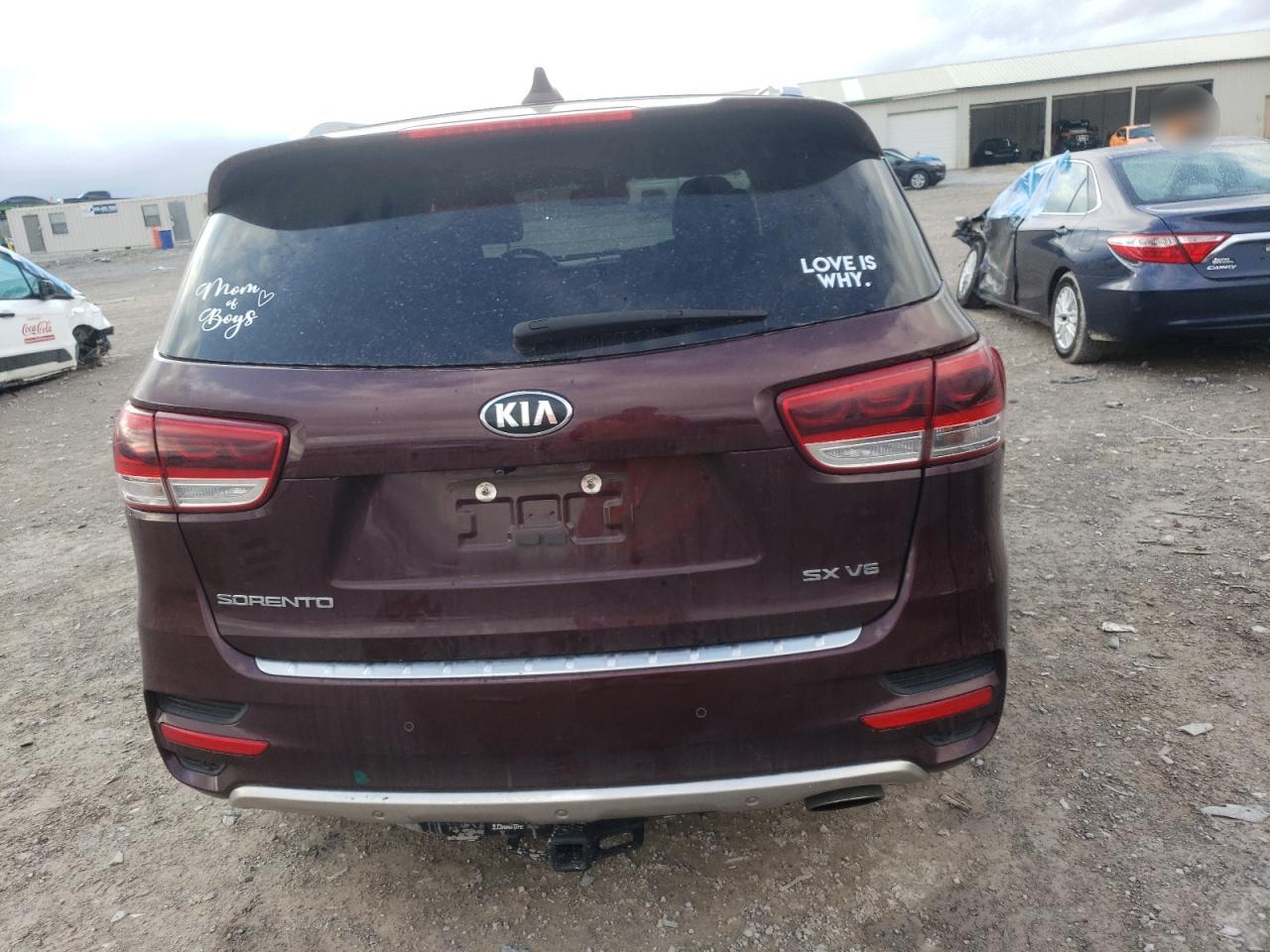 2018 KIA Sorento VIN 5XYPKDA58JG367458 Copart auction photo, front end damage thumbnail 6