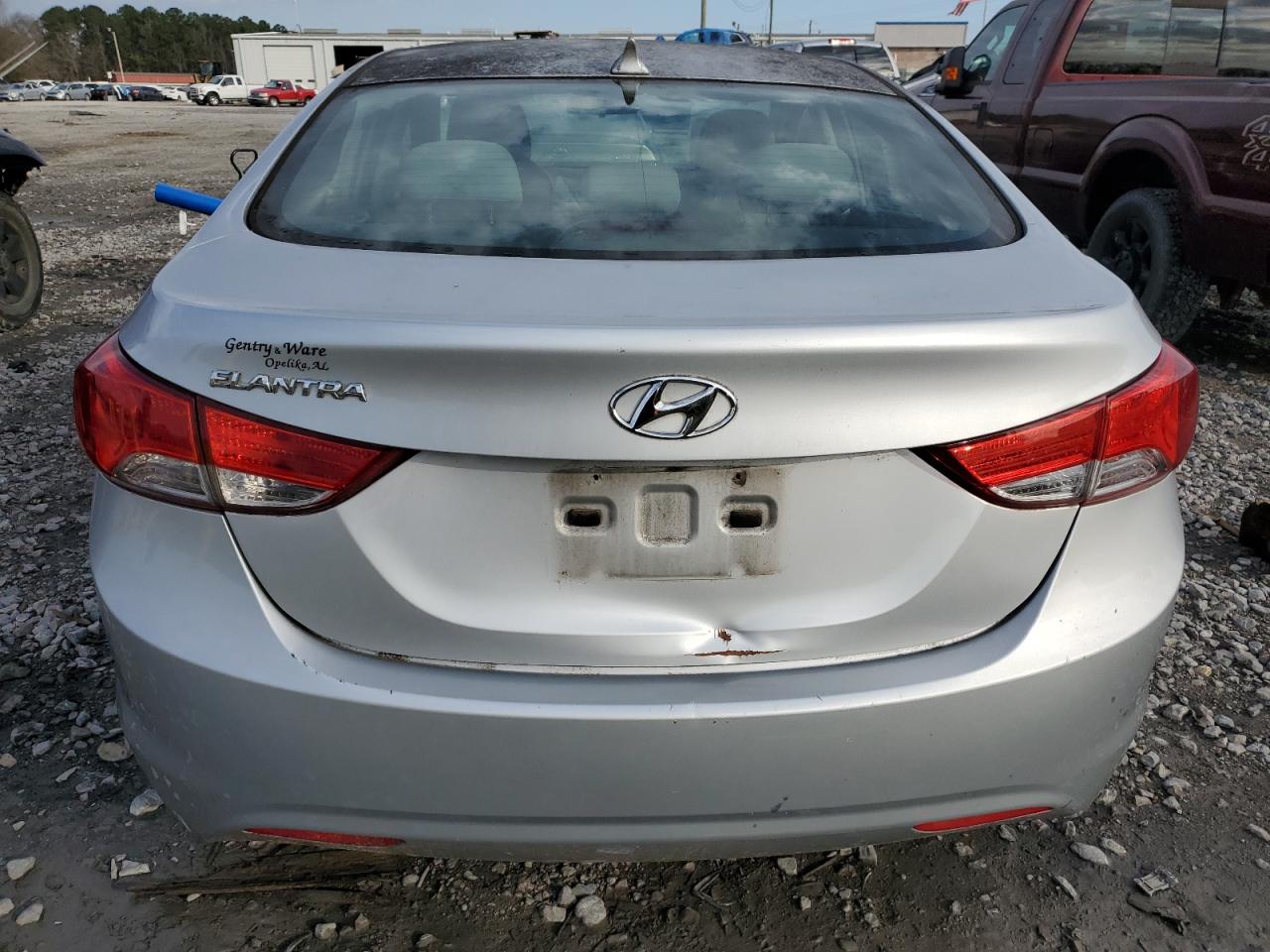 2013 Hyundai Elantra VIN 5NPDH4AE6DH429681 Copart auction photo, rear end / mechanical damage thumbnail 6