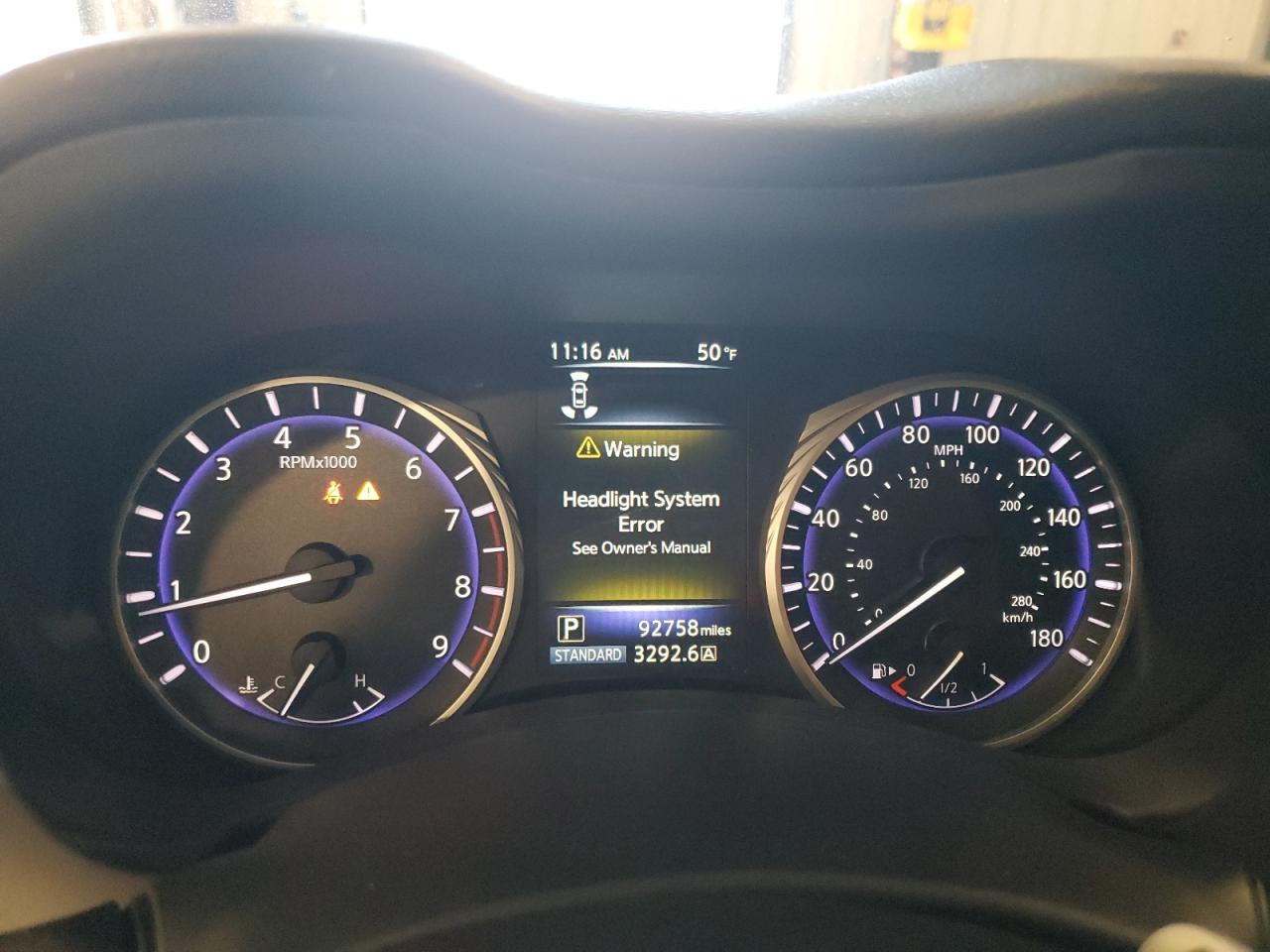 2017 Infiniti Q50 VIN JN1EV7AP3HM736871 Copart auction photo, front end damage thumbnail 9