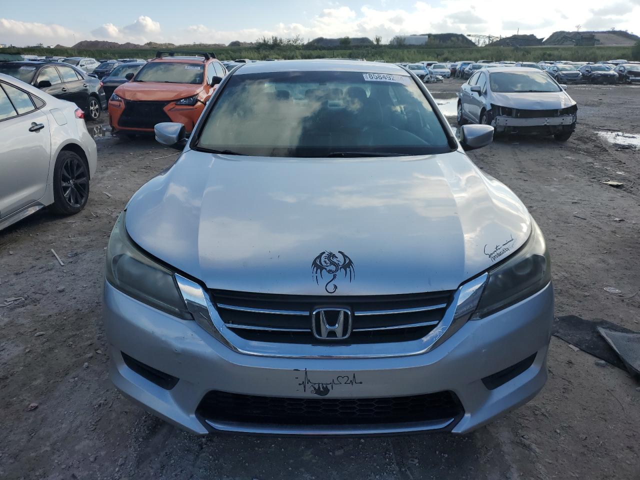 2014 Honda Accord VIN 1HGCR2F34EA147330 Copart auction photo, front end damage thumbnail 5