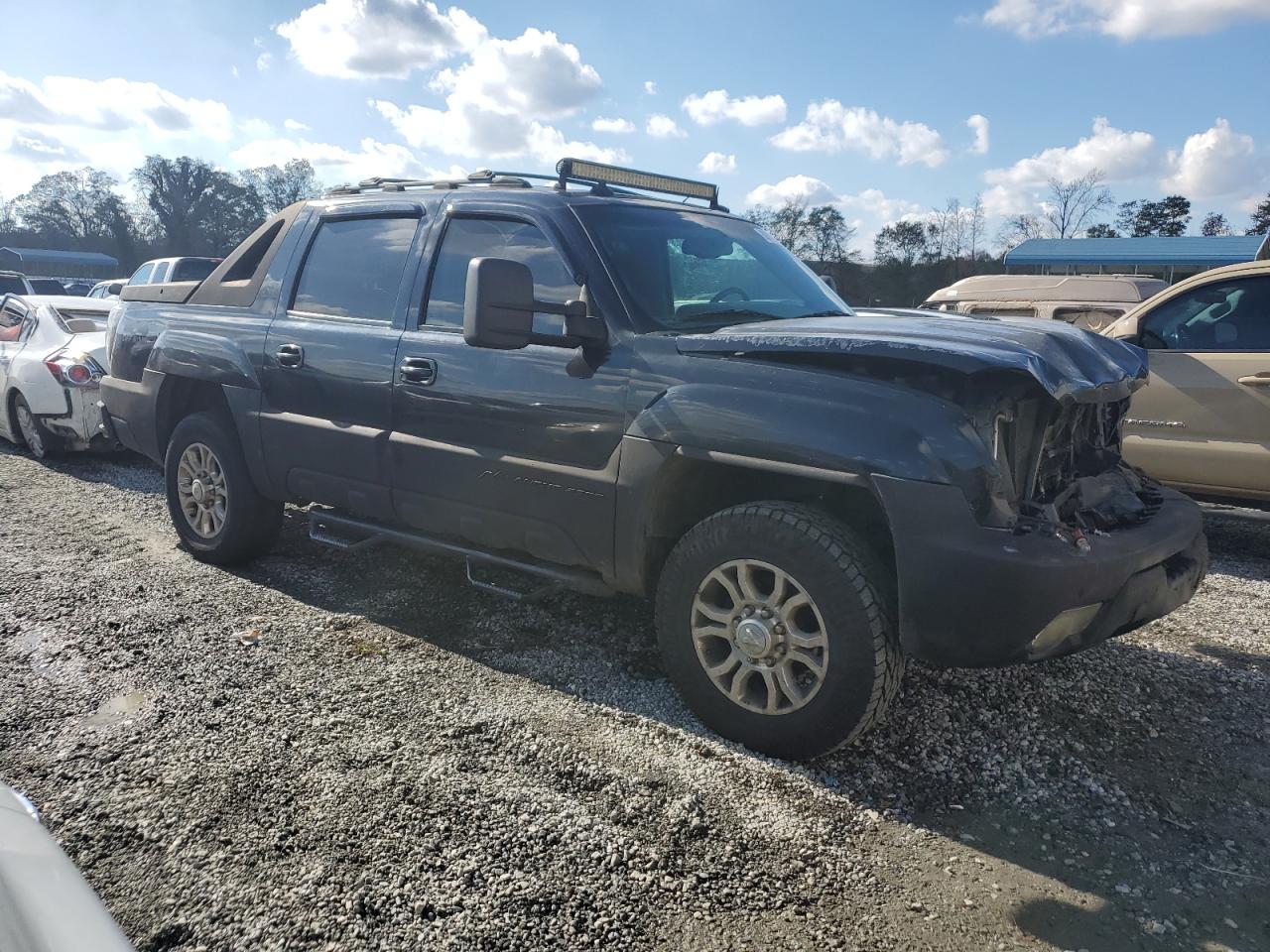 2003 Chevrolet Avalanche VIN 3GNGK23GX3G142019 Copart auction photo, front end / minor dent/scratches damage thumbnail 4