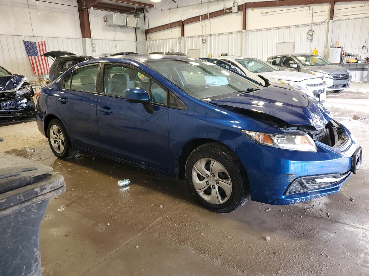 2013 Honda Civic VIN 19XFB2F52DE078425 Copart auction photo, front end damage thumbnail 4