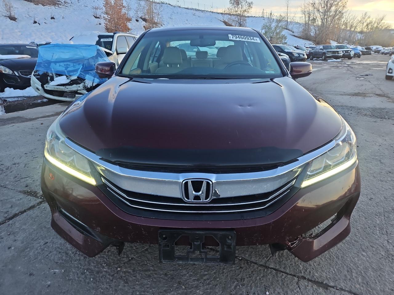 2016 Honda Accord VIN 1HGCR2F88GA234856 Copart auction photo, front end / undercarriage damage thumbnail 5
