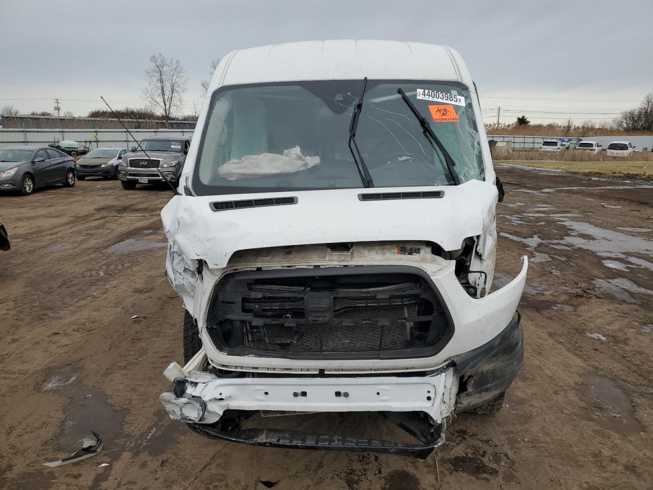 2017 Ford Transit VIN 1FTBW2CM6HKA93561 Copart auction photo, front end / side damage thumbnail 5