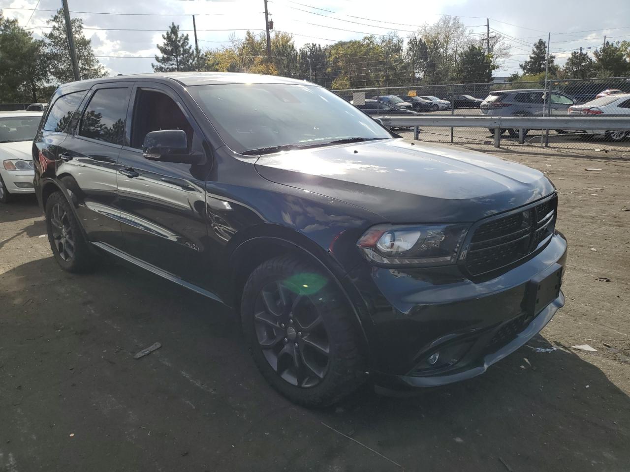 2015 Dodge Durango VIN 1C4SDJCT9FC240292 Copart auction photo, front end / side damage thumbnail 4