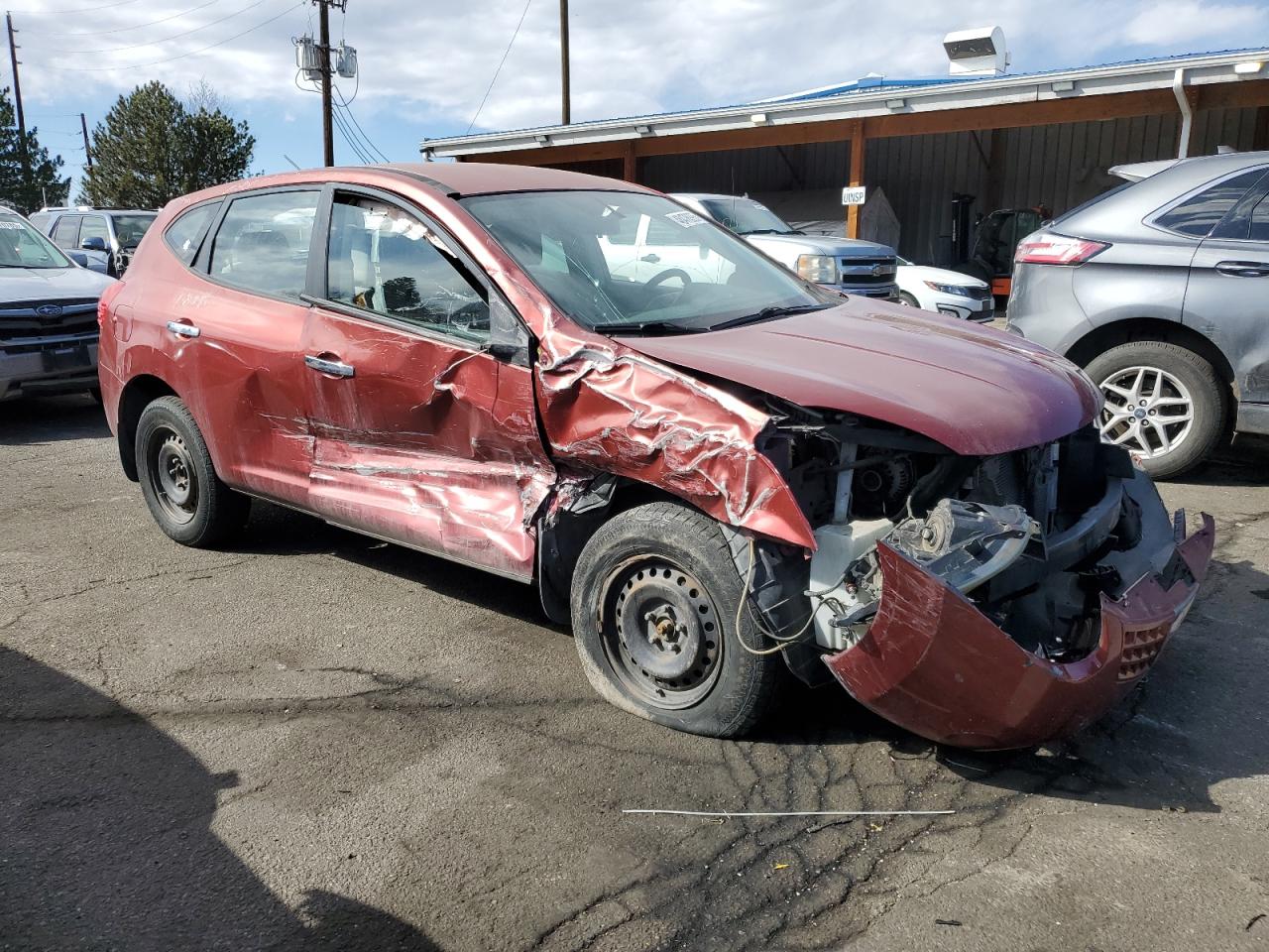 2010 Nissan Rogue VIN JN8AS5MTXAW000607 Copart auction photo, all over damage thumbnail 4