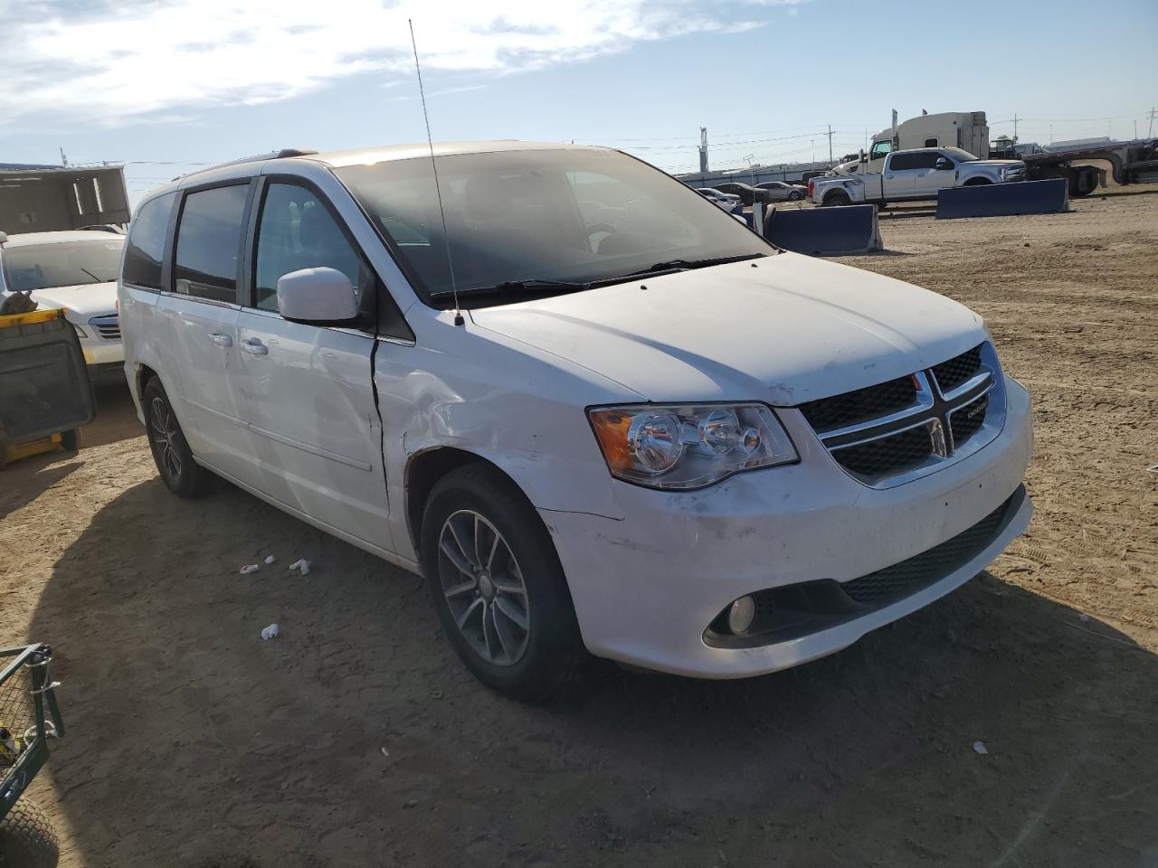 2017 Dodge Caravan VIN 2C4RDGCG0HR666595 Copart auction photo, side damage thumbnail 4
