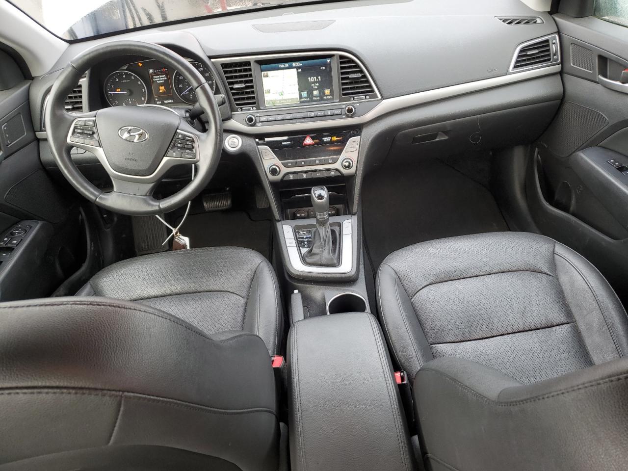 2017 Hyundai Elantra VIN KMHD84LF9HU150917 Copart auction photo, front end / rear end damage thumbnail 8