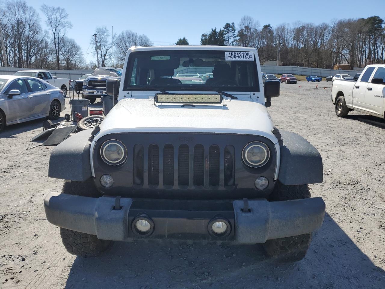 2016 Jeep Wrangler VIN 1C4AJWAG8GL156148 Copart auction photo, rear end / minor dent/scratches damage thumbnail 5